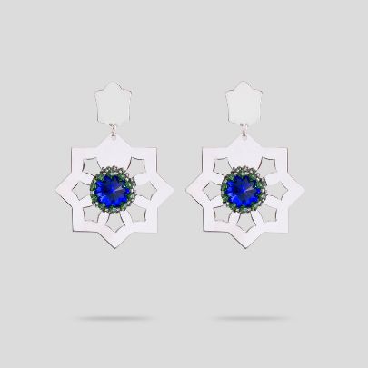 Picture of Blue bazm earings