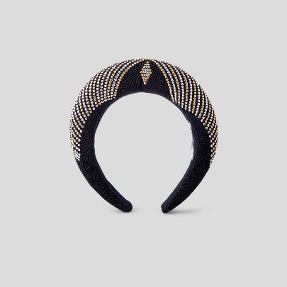 Picture of Black and Silver Gold hairband