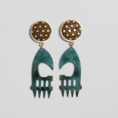 Picture of Women's Axe head earrings