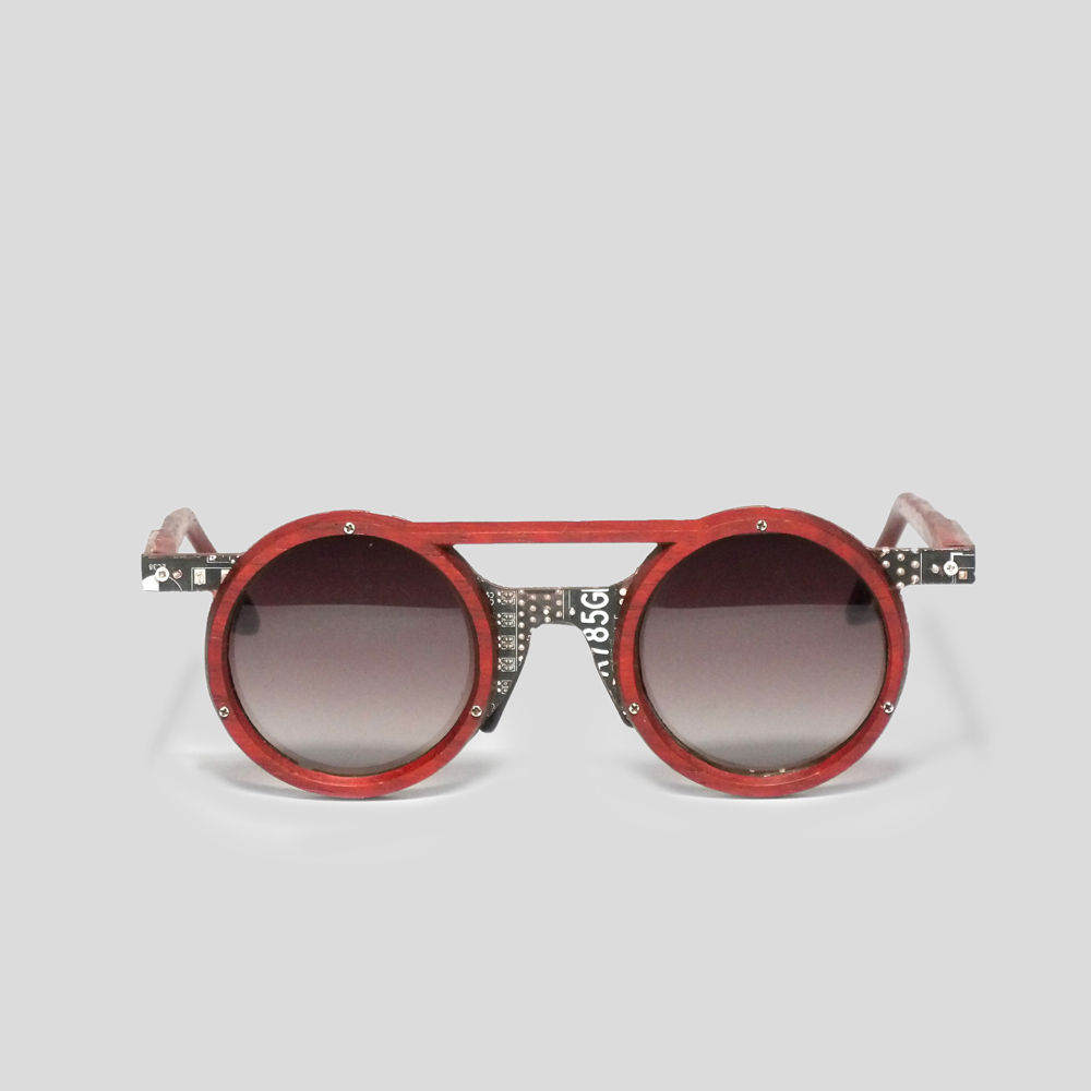 red fashion glasses