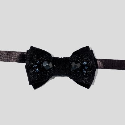 Picture of Noorarash black bow tie 2