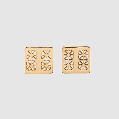 Picture of Gold Square Shamsul Amara earrings 2