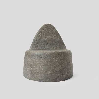 Picture of Sculptural Matte Charcoal Cone Chair