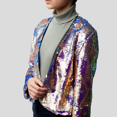 Picture of sequin cropped blazer