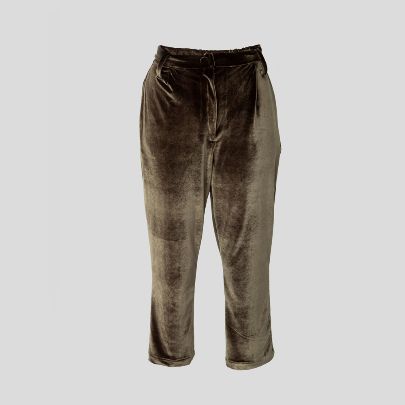 Picture of gold velvet trousers‬ 