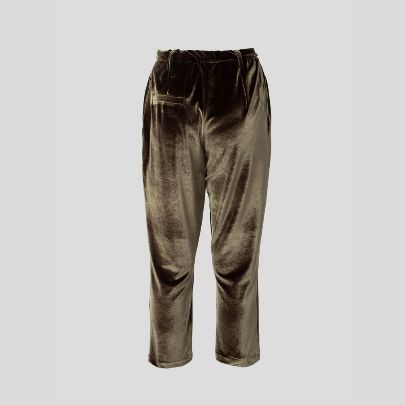 Picture of gold velvet trousers‬ 