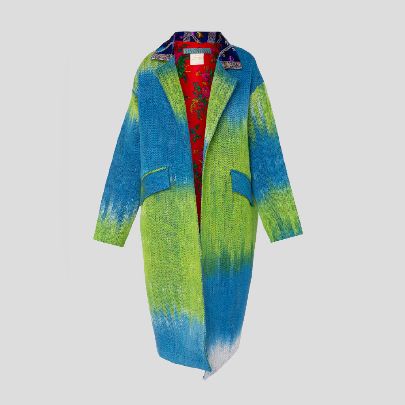 Picture of  Green blue overcoat