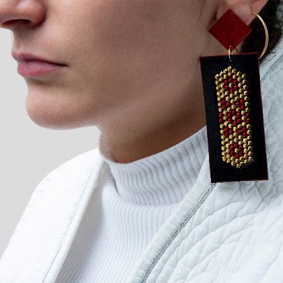 Picture of Rectangular earrings