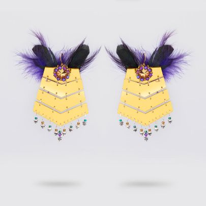 Picture of Gold Zereh  earring