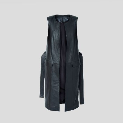 Picture of  Black leather vest