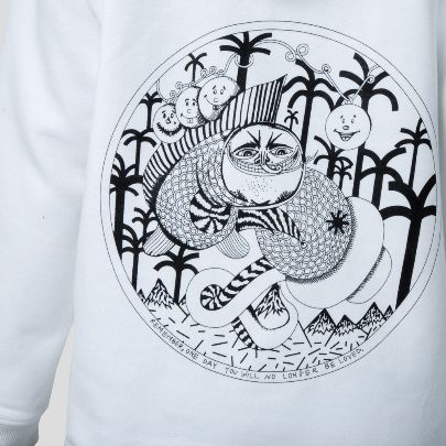 Picture of  White embroidered hoodie