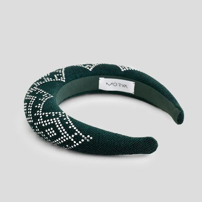 Picture of Green and silver hairband