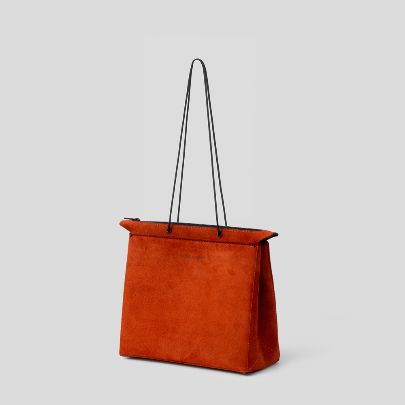 Picture of Orange Hand leather bag