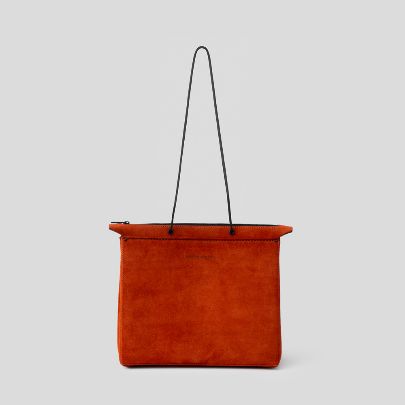 Picture of Orange Hand leather bag