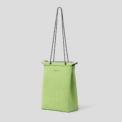 Picture of Light green Hand leather bag