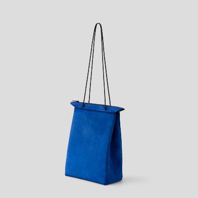 Picture of Dark blue Hand leather bag