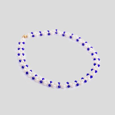 Picture of Blue  pearls necklace