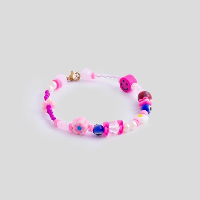 Picture of Pink happy face bracelet