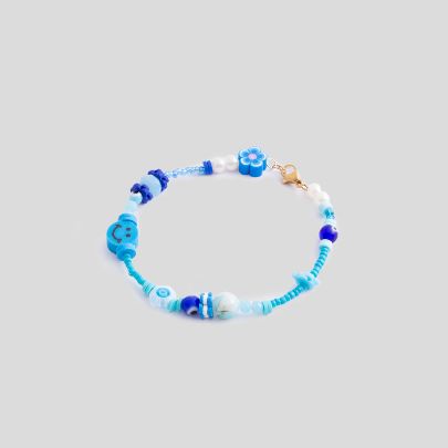 Picture of Blue happy face bracelet