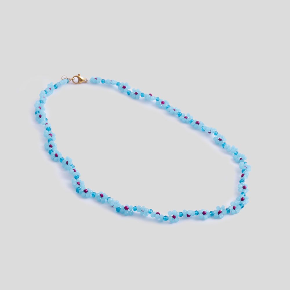 Picture of Blue flower necklace