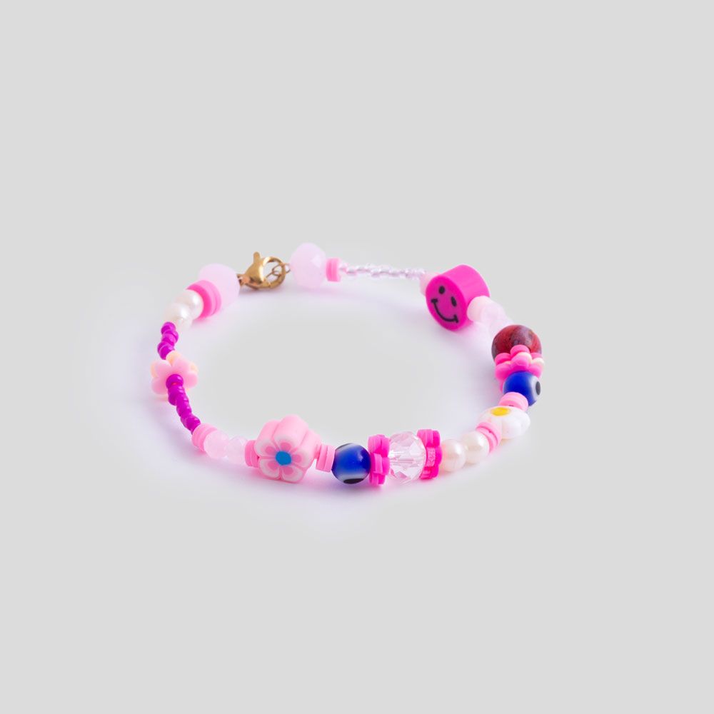 Picture of Pink happy face bracelet