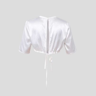 Picture of Satin cropped blouse