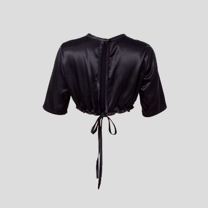 Picture of Satin cropped blouse