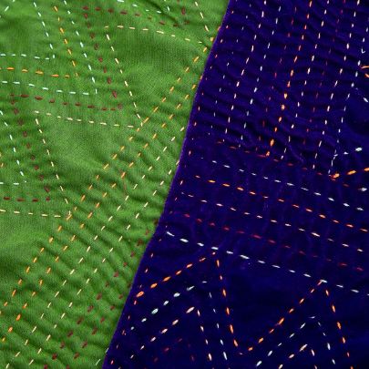 Picture of Purple and green  velvet scarf