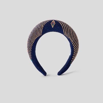 Picture of Navy blue and Gold hairband