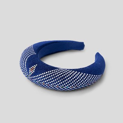 Picture of Navy blue and Silver hairband