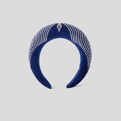 Picture of Navy blue and Silver hairband