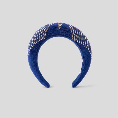 Picture of Navy blue and Gold Silver hairband