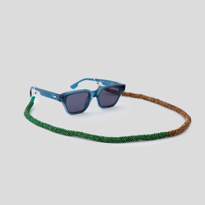 Picture of Green and Gold sunglasses strap