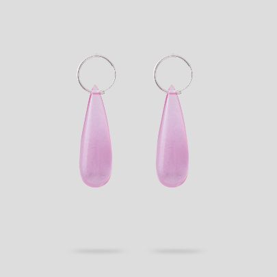 Picture of Pink drop earrings