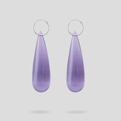 Picture of Purple drop earrings