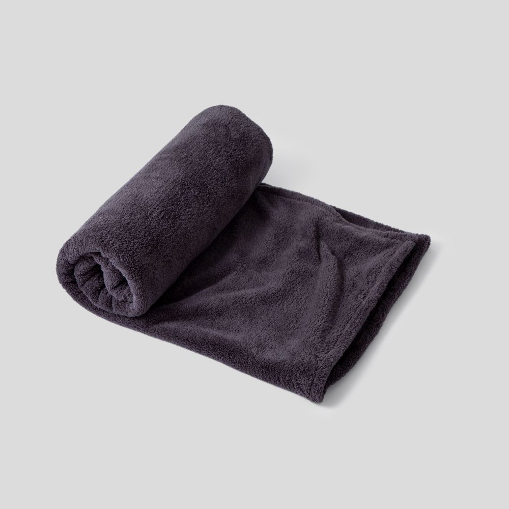 Picture of Dark grey fluffy blanket