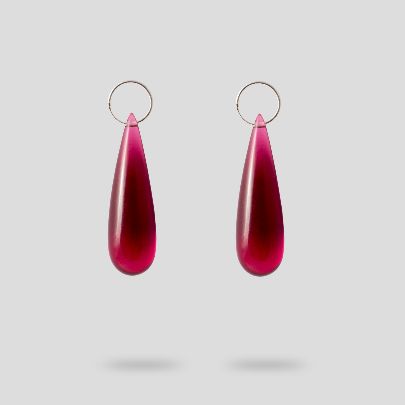 Picture of Red drop earrings