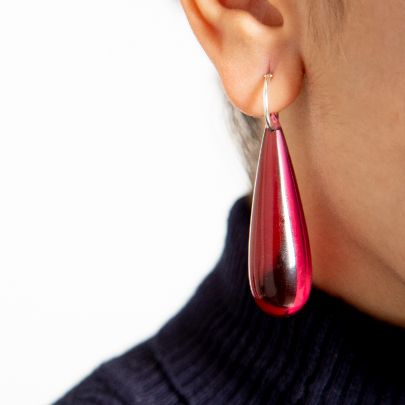 Picture of Red drop earrings