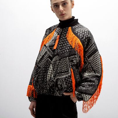 Picture of Orange Bomber Jacket