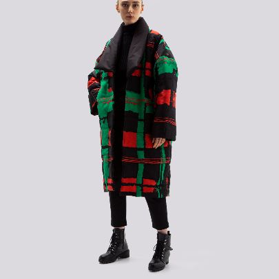 Picture of Red and Green coat