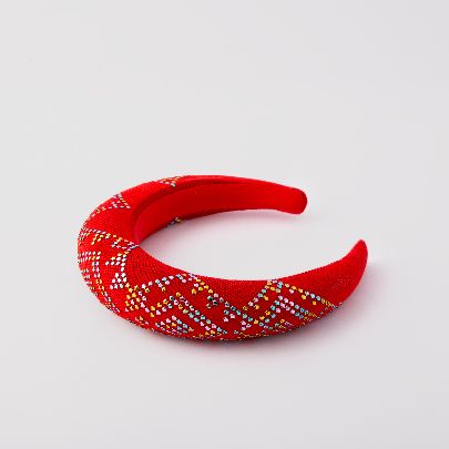 Picture of Red and Gold hairband