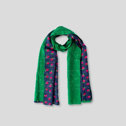 Picture of Green and navy blue scarf