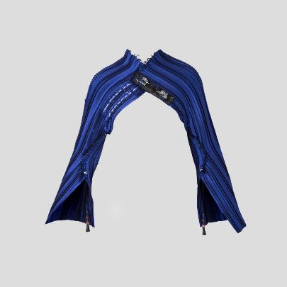 Picture of Blue pleated sleeves