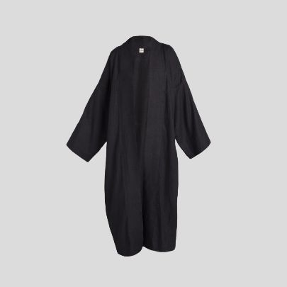 Picture of Black maxi kimono