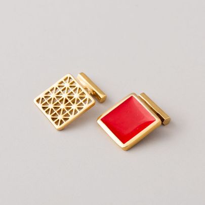 Picture of Square sun button sleeve button