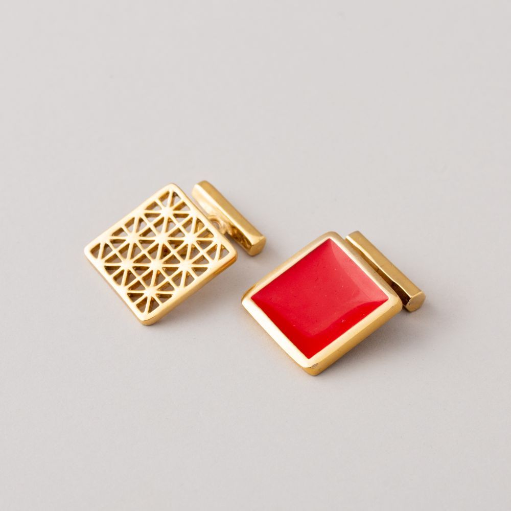 Picture of Square sun button sleeve button