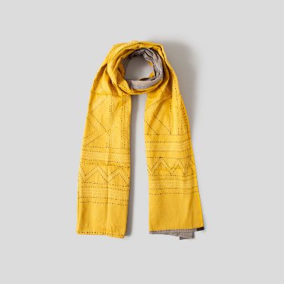 Picture of Yellow and grey scarf