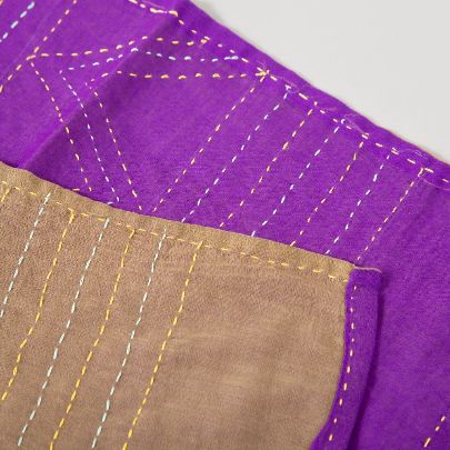 Picture of Purple and  beige scarf