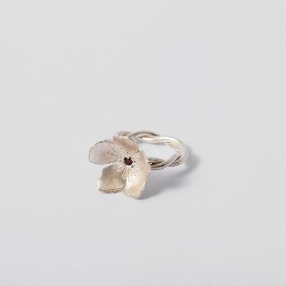 Picture of Pink flower ring