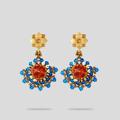 Picture of Blue Neshan shamse earrings